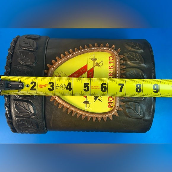 MONTE CRISTO HABANA ~ Cuba ~ Leather Cigar Humidor/Storage - Picture 8 of 8